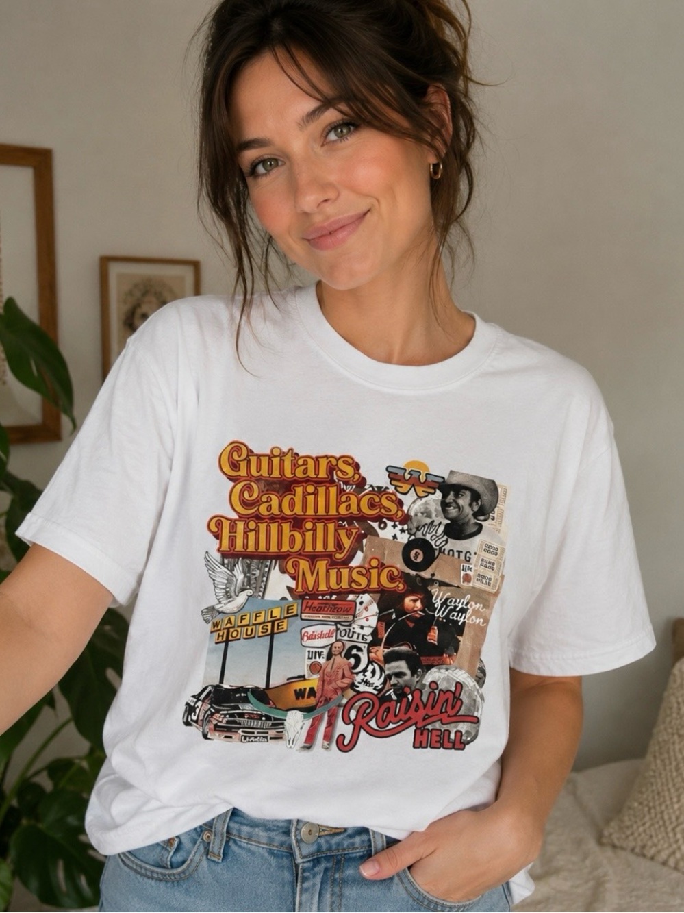 Western Graphic Tee New Medium